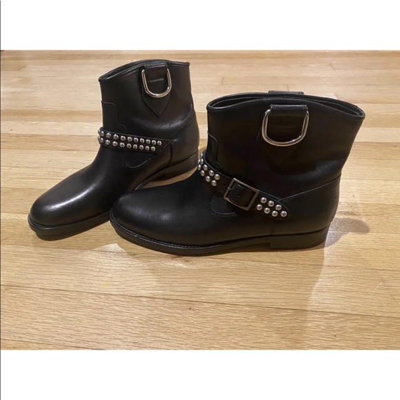 Saint Laurent Women’s studded biker bootie - Picture 9 of 12